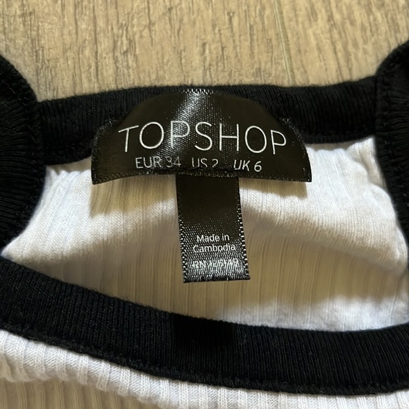 White /black crop top - Picture 3 of 3